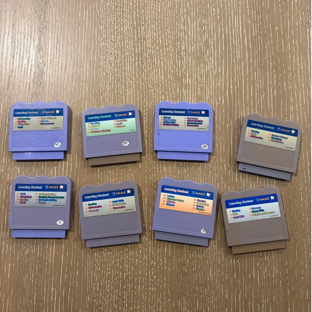 Vtech V.Smile Game Cartridges Lot of 8 Untested Superhero Disney Spongebob